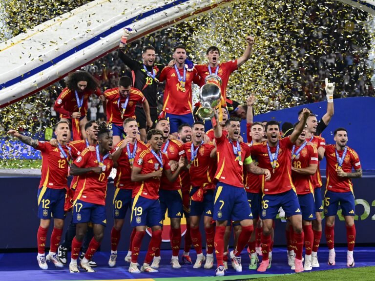 No. 8 Spain wins record-setting fourth Euro championship