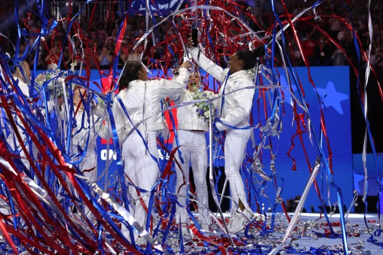 Olympic icons placed on record-setting performances at Gymnastics and Monitor & Box Trials