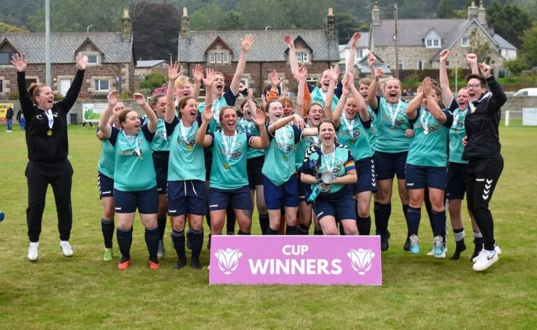 Buckie Girls win 3rd league cup in a row
