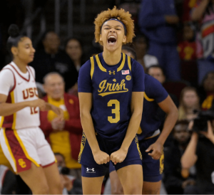 No. 6 Notre Dame makes use of protection to close down No. 3 USC, 74-61