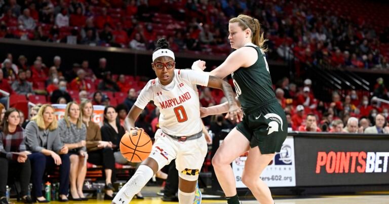 NCAAW: Undefeated Maryland hosts Michigan State as Large Ten play starts
