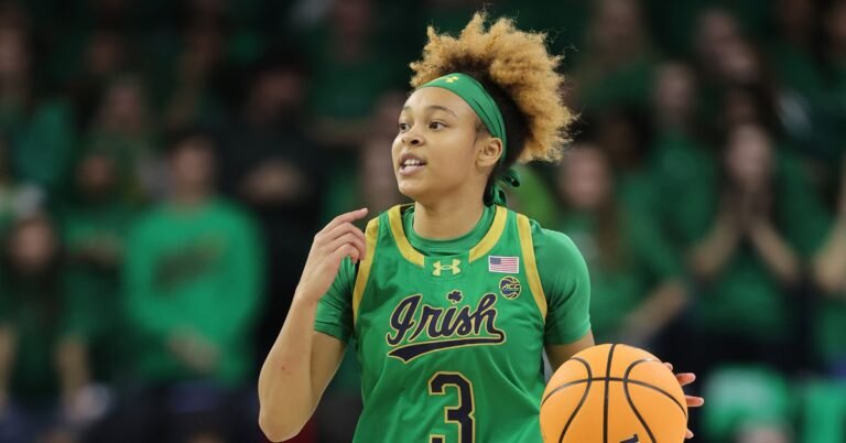 NCAAW: Hannah Hidalgo and No. 8 Notre Dame defeat No 2 UConn