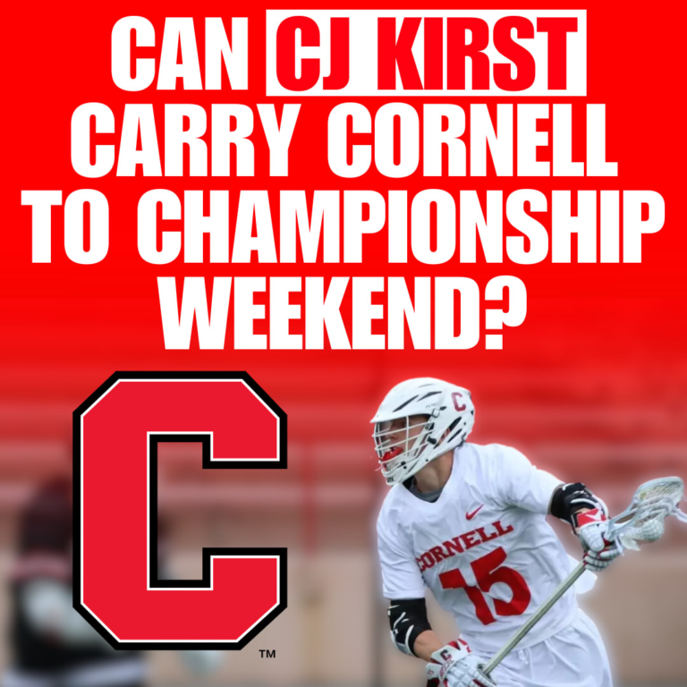 Can CJ Kirst Raise Cornell to Championship Weekend?