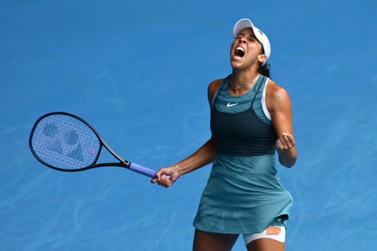 No. 19 Madison Keys advances to 7th Grand Slam semi