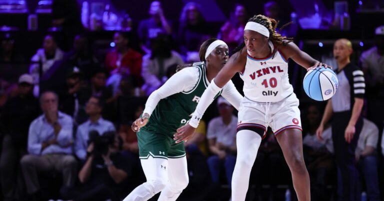 Unmatched: Angel, Rhyne, Arike, Sabrina in motion as 3×3 play resumes