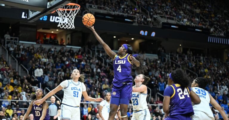 NCAAW: UCLA, LSU rematch highlights 2025 NCAA Match Elite 8