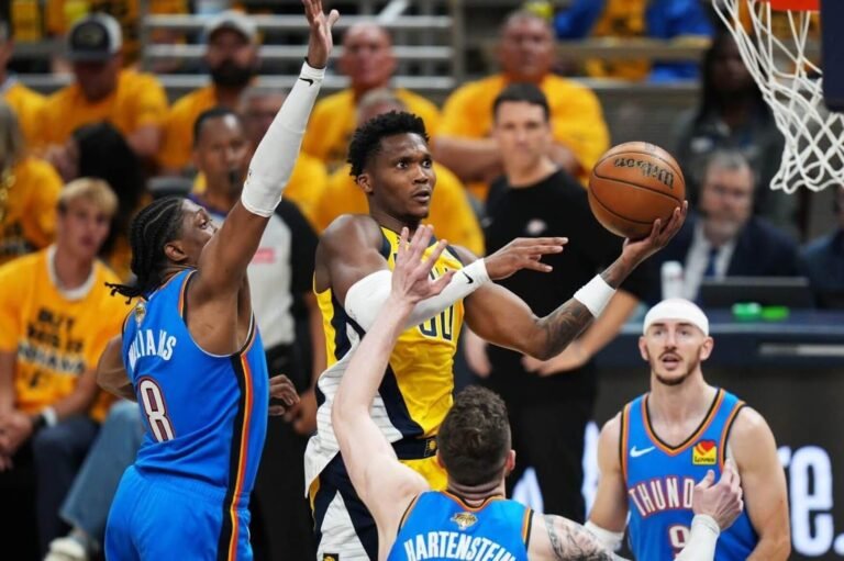 Underdog Indiana Pacers take 2-1 sequence lead in NBA Finals