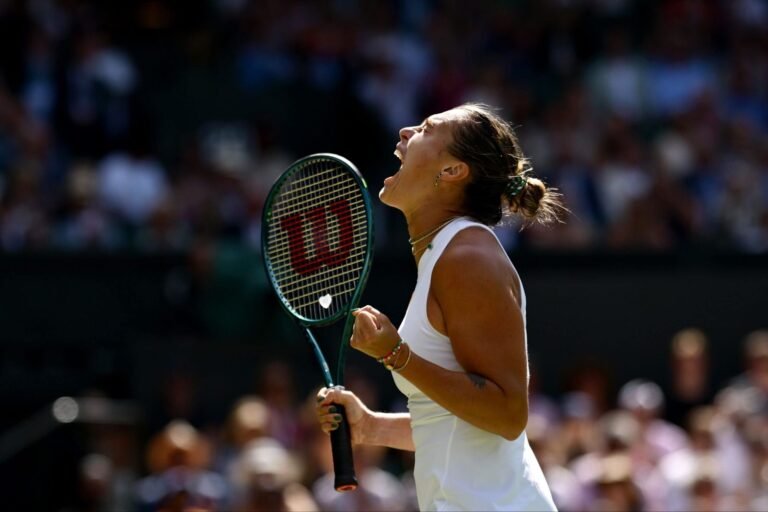 International No. 1 Aryna Sabalenka forces comeback to advance to Wimbledon semis