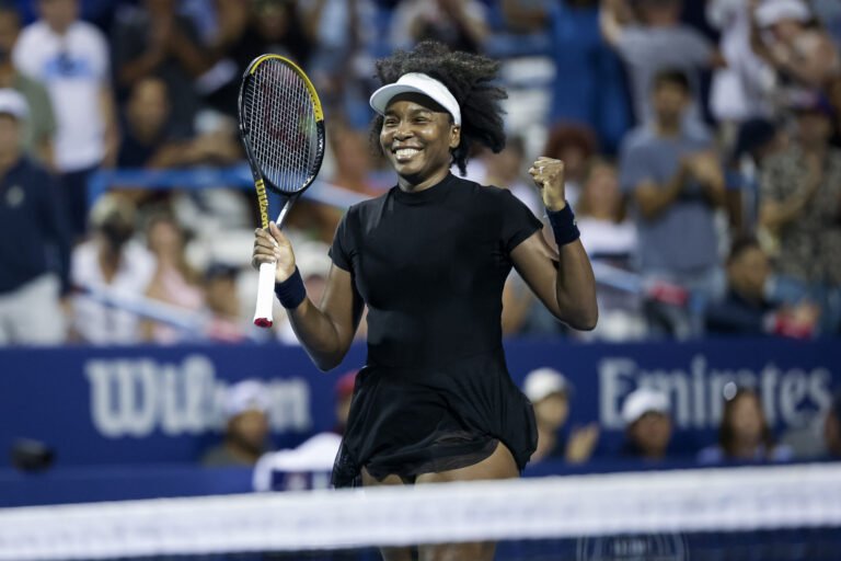 Tennis Icon Venus Williams Logs First Singles Win in 709 Days at DC Open