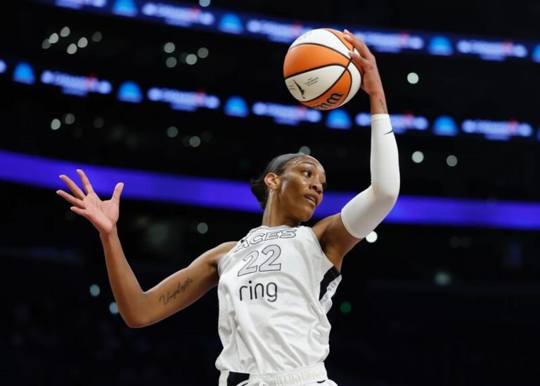 Las Vegas Aces celebrity A’ja Wilson wins record-breaking fourth WNBA MVP