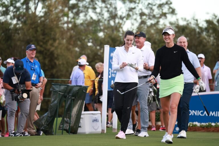WNBA Big name Caitlin Clark Tees Off at The ANNIKA Professional-Am 2025