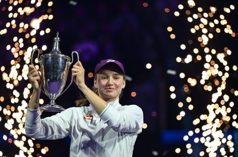 Global No. 5 Elena Rybakina Upsets No. 1 Aryna Sabalenka to Win 2025 WTA Finals