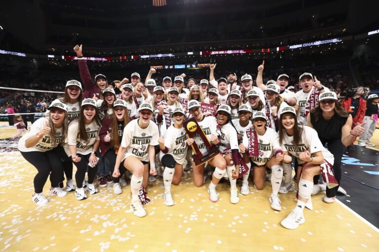 Texas A&M Sweeps Kentucky to Declare 1st-Ever NCAA Volleyball Championship